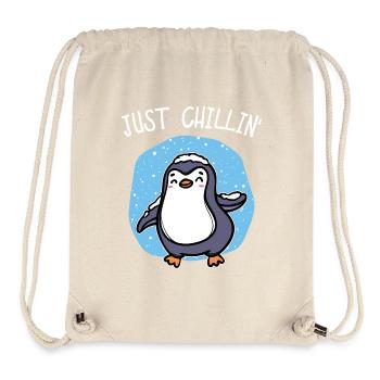 Kalt Schnee Pinguin Eis Cool Statement Tier Vogel - Stanley/Stella recycelter Gym Bag - Naturweiß - Vorne