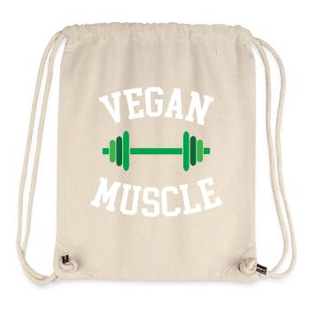 Muscle végétalien - Sac à cordon recyclé Stanley/Stella - blanc naturel - Devant