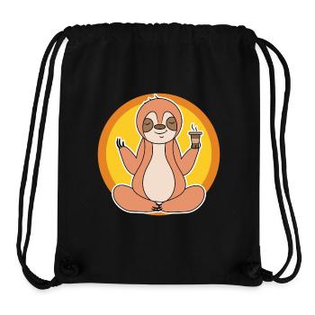 Sloth Late Riser Jungle Mammal Animal - Stanley/Stella Recycled Gym Bag - black - Front