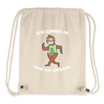 Tier Schneckentempo Urwald Säugetier Zoo Statement - Stanley/Stella recycelter Gym Bag - Naturweiß - Vorne