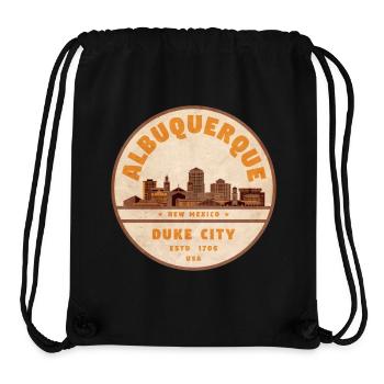 Albuquerque Duke City Vintage Skyline - Stanley/Stella recycelter Gym Bag - Schwarz - Vorne