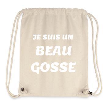 Beau Gosse Vintage – Phrase Forte - Sac à cordon recyclé Stanley/Stella - blanc naturel - Devant