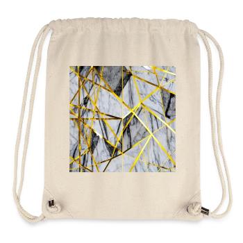 Marble Mosaic Gold Texture - Stanley/Stella Recycled Gym Bag - natural - Front