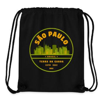 São Paulo Skyline Seal Green - Stanley/Stella Recycled Gym Bag - black - Front