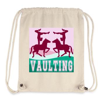PFERD - Voltigiersport Pferdesport - Stanley/Stella recycelter Gym Bag - Naturweiß - Vorne