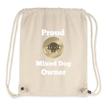 Hundemischling, Proud Mixed Dog Owner - Stanley/Stella recycelter Gym Bag - Naturweiß - Vorne