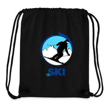 Ski - Stanley/Stella Recycled Gym Bag - black - Front