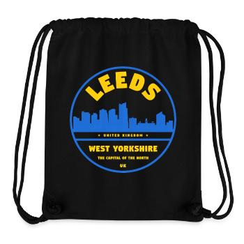 Leeds Skyline City Logo West Yorkshire - Stanley/Stella Recycled Gym Bag - black - Front