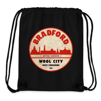 Bradford Wool City Emblem - Stanley/Stella Recycled Gym Bag - black - Front