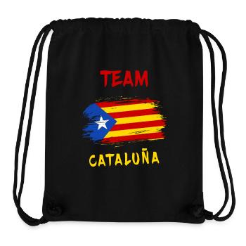 Team Catalonia flag design - Stanley/Stella Recycled Gym Bag - black - Front