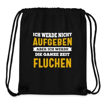 Lustiges Motivations- Shirt - Stanley/Stella recycelter Gym Bag - Schwarz - Vorne