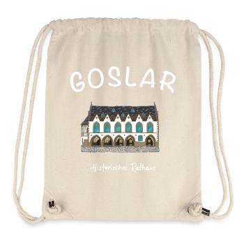 Goslar, iconic historic town hall, - Stanley/Stella Recycled Gym Bag - natural - Front