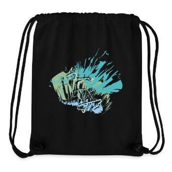 Dein Skater-Style für die Halfpipe - Stanley/Stella recycelter Gym Bag - Schwarz - Vorne