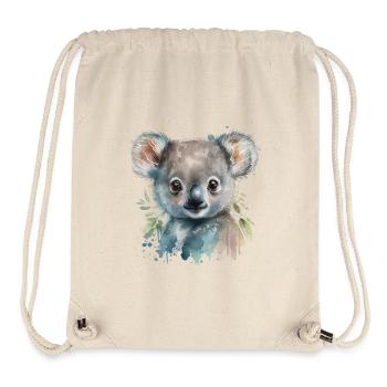 Koala Aquarell Laub - Stanley/Stella recycelter Gym Bag - Naturweiß - Vorne
