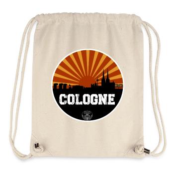 Cologne Retro Skyline - Stanley/Stella recycelter Gym Bag - Naturweiß - Vorne