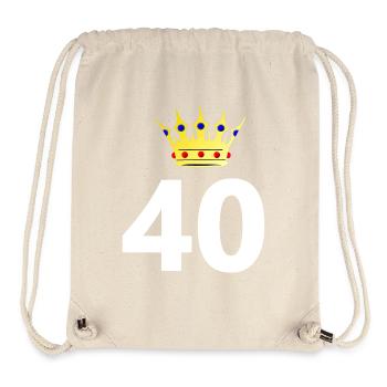 gratulieren, 40 unisex - Stanley/Stella recycelter Gym Bag - Naturweiß - Vorne