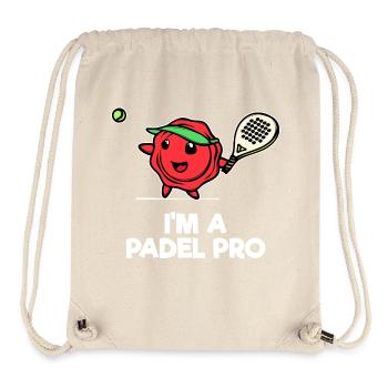 Padel-Tennis Sport Spieler Racket Ball Statement - Stanley/Stella recycelter Gym Bag - Naturweiß - Vorne