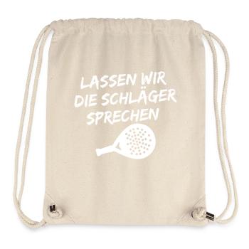 Sportart Spieler Padel Racket Statement Turnier - Stanley/Stella recycelter Gym Bag - Naturweiß - Vorne