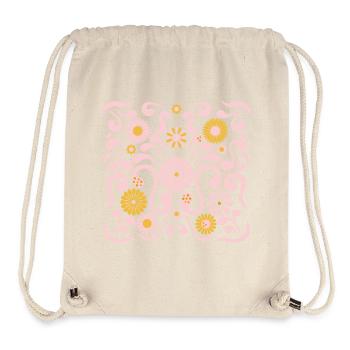 Fête des fleurs L Rose et Jaune - Sac à cordon recyclé Stanley/Stella - blanc naturel - Devant