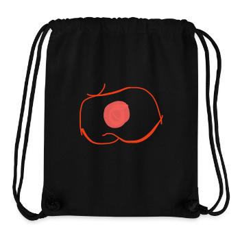 Red Artificial Eye - Stanley/Stella Recycled Gym Bag - black - Front