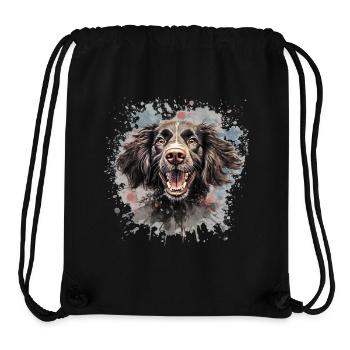 Hund - Stanley/Stella recycelter Gym Bag - Schwarz - Vorne