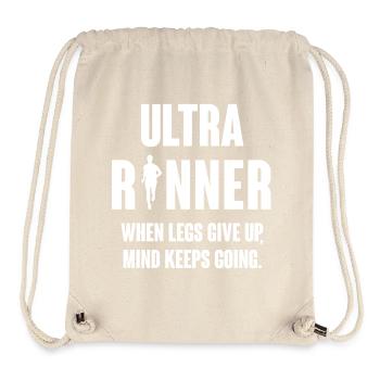 Ultra Runner. When Legs Give Up, Mind Keeps Going. - Stanley/Stella Recycled Gym Bag - natural - Front