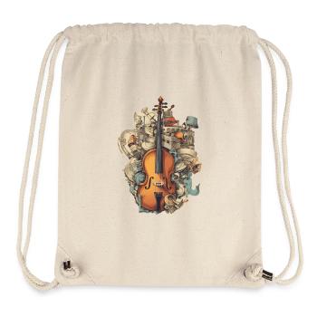 Music Instruments - Stanley/Stella Recycled Gym Bag - natural - Front