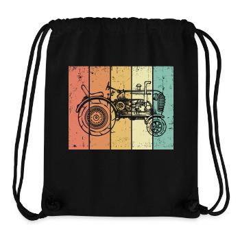 Organic Farmer Farmer Commercial Vehicle Tractor Country Air - Stanley/Stella Recycled Gym Bag - black - Front