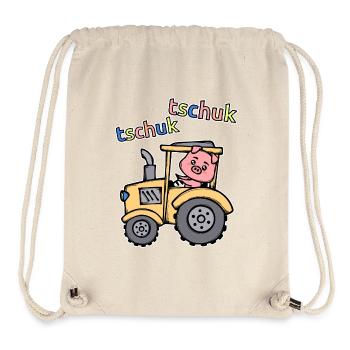 Tractor Saying Motor Vehicle Farming Commercial Vehicle - Stanley/Stella Recycled Gym Bag - natural - Front