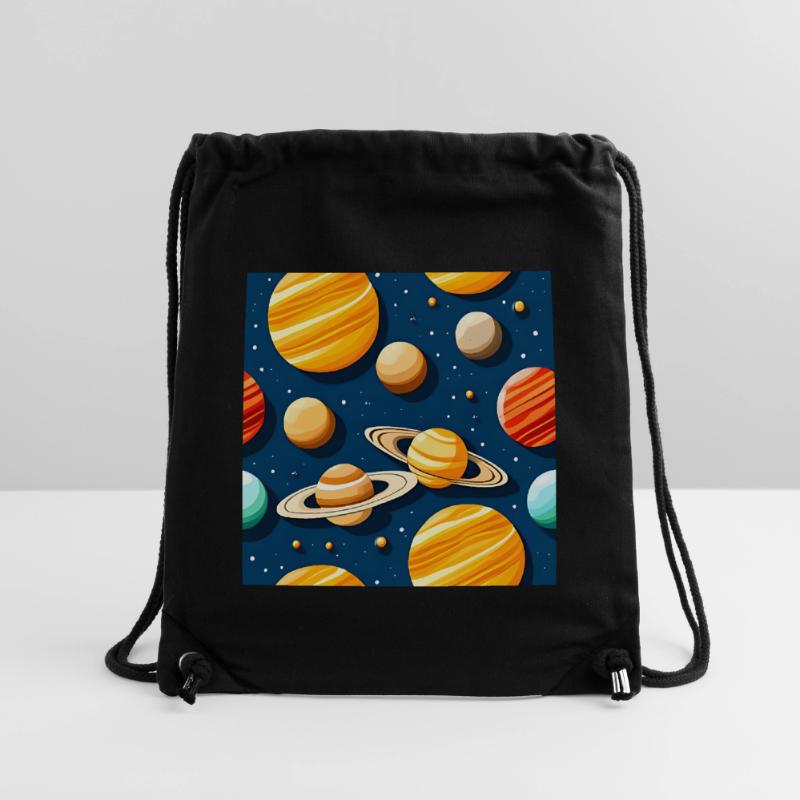 Modèle de système solaire bizarre Sac à cordon recyclé Stanley/Stella