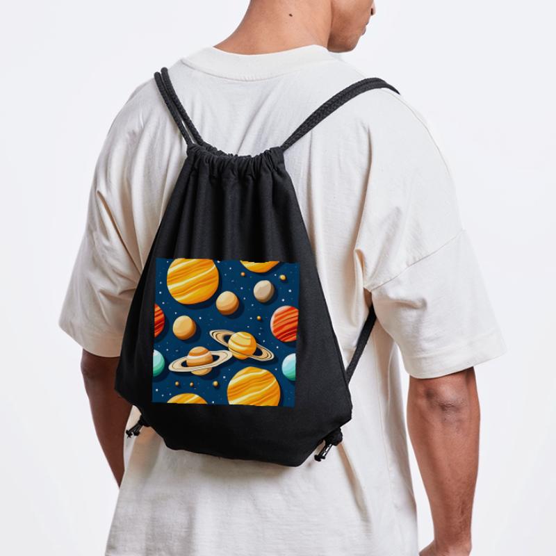 Modèle de système solaire bizarre Sac à cordon recyclé Stanley/Stella