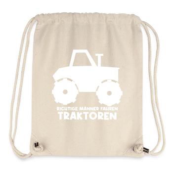 Cooler Spruch Traktor Feld Bauernhof Nutzfahrzeug - Stanley/Stella recycelter Gym Bag - Naturweiß - Vorne