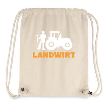 Fahrzeug Landwirt Spruch Traktor Landwirtschaft - Stanley/Stella recycelter Gym Bag - Naturweiß - Vorne
