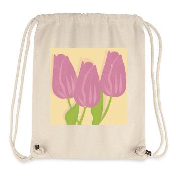 Tulpen - Stanley/Stella recycelter Gym Bag - Naturweiß - Vorne