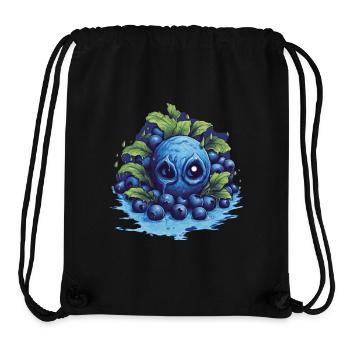 Blaubeere - Stanley/Stella recycelter Gym Bag - Schwarz - Vorne