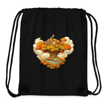 Herbstliche Landschaft - Stanley/Stella recycelter Gym Bag - Schwarz - Vorne