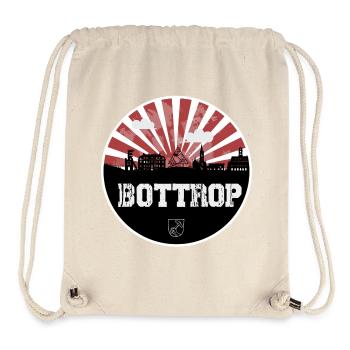 Bottrop Skyline Red & White - Stanley/Stella Recycled Gym Bag - natural - Front