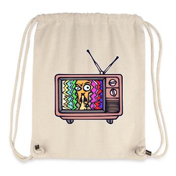 Fernsehabend Streaming Theater Movies Fernsehen - Stanley/Stella recycelter Gym Bag - Naturweiß - Vorne