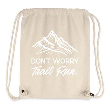 Mach dir keine Sorgen. Trailrun. - Stanley/Stella recycelter Gym Bag - Naturweiß - Vorne