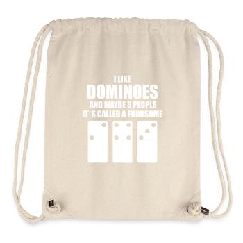 Domino Design - Stanley/Stella recycelter Gym Bag - Naturweiß - Vorne