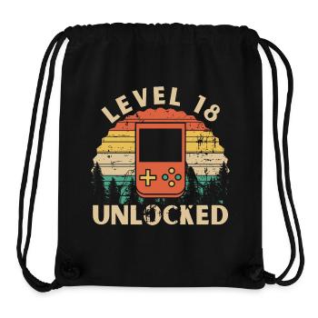 Level 18 freigeschaltet - Stanley/Stella recycelter Gym Bag - Schwarz - Vorne