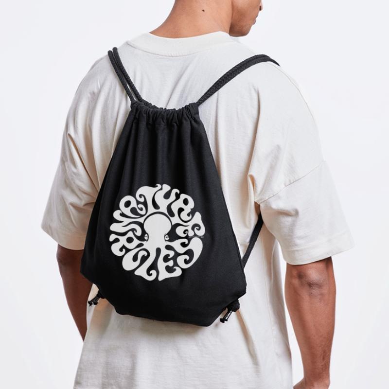 NATURE RULES! psychedelic octopus sixties weiß Stanley/Stella recycelter Gym Bag