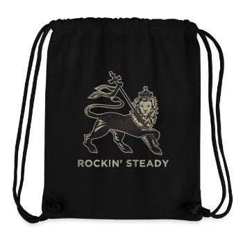 Rockin' Steady Lion of Judah design by Skashirts - Stanley/Stella Recycled Gym Bag - black - Front