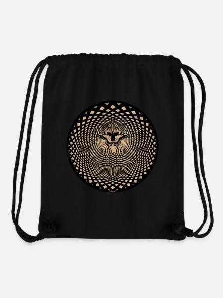 Butterfly Butterfly Effect Optical Illusion - Stanley/Stella Recycled Gym Bag - black