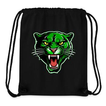 Panther Head Green - Stanley/Stella Recycled Gym Bag - black - Front