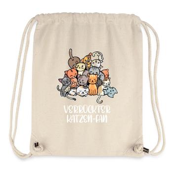 Chat Statement Peluche Animaux de compagnie - Sac à cordon recyclé Stanley/Stella - blanc naturel - Devant