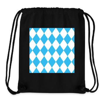 Background Blau-Weiß Bayern Germany - Stanley/Stella Recycled Gym Bag - black - Front