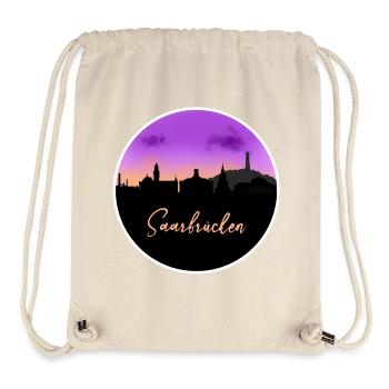 Saarbrücken Fineline Skyline - Stanley/Stella recycelter Gym Bag - Naturweiß - Vorne