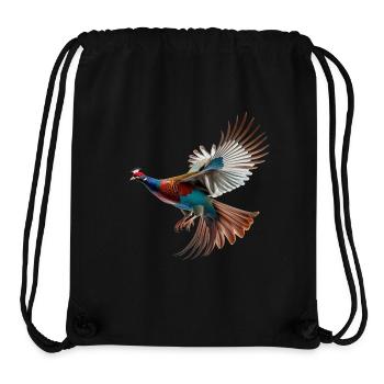 Pheasant Gift Bird Nature Animal Partridge Quail - Stanley/Stella Recycled Gym Bag - black - Front