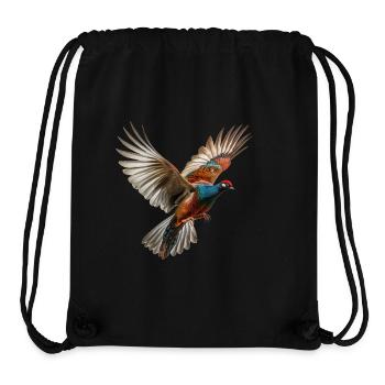Pheasant Gift Bird Nature Animal Partridge Quail - Stanley/Stella Recycled Gym Bag - black - Front